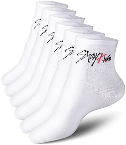 YIMIDA Kpop Kaçak Çocuk Çorap Atletik Çorap Erkek Kız erkek ve kadın SKZ Hayranları hediye - 3 Paket