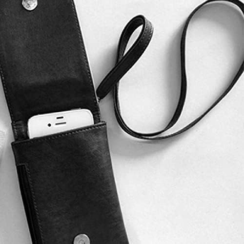Çin Şaka Chillily Kangxi Tarzı Telefon Cüzdan çanta Asılı Cep Kılıfı Siyah Cep