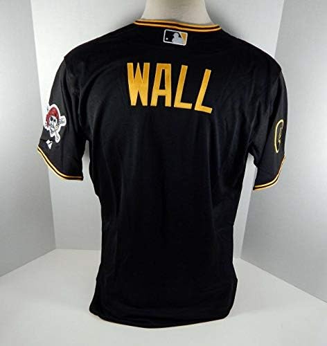 2014 Pittsburgh Pirates Josh Wall Oyunu Yayınlandı Siyah Forma Kiner P 203 - Oyun Kullanılmış MLB Formaları