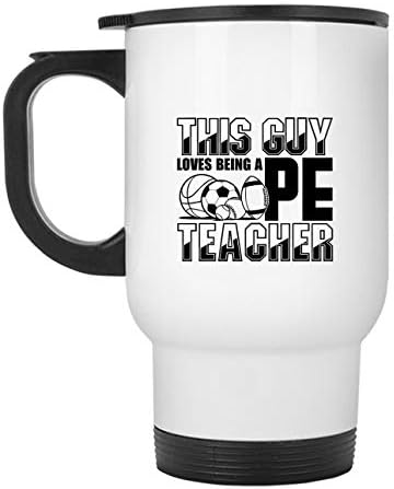 Beden Eğitimi Öğretmeni Olmayı Seviyor Seyahat Kupası, Kahve Kupa Tasarımı (Gümüş Kupa)