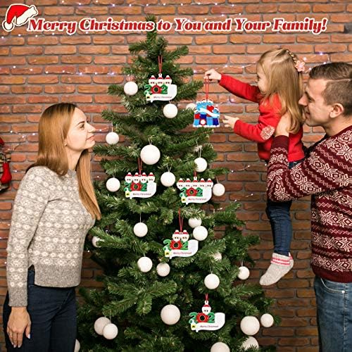 KITWAY 2021 kişiselleştirilmiş Yılbaşı Ağacı Süsleme Hayatta Kalan Aile Özel Hatıra, DIY Aile Adı Noel Süslemeleri