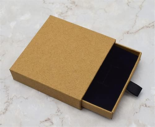 SDEWFG Kalın Kraft Kağıt Çekmece Takı ambalaj kutusu Tebrik Kartı Kolye Bilezik Hediye Vitrin Kutuları Karton (Renk: