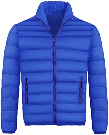 Erkek Gevşek Rahat Dış Giyim Moda Sonbahar Kış fermuarlı ceket Ceket Sıcak Aşağı Ceket Paketlenebilir hafif ceket