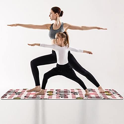 Yoga Mat, Ev Egzersiz için Yoga Paspaslar, Egzersiz Mat, Egzersiz Paspaslar, Pilates Mat, Ekose Aşk Arı