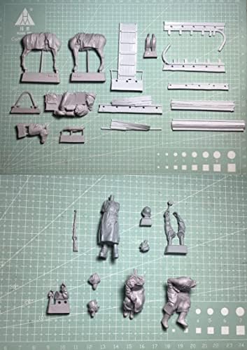 Goodmoel 1/35 İKINCI dünya savaşı Alman Asker Reçine Şekil / Demonte ve Boyasız Asker Minyatür Kiti / HC-3032
