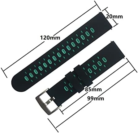 OUTVİ 20mm Renkli Watchband kayışı Garmin Öncüsü 245 için 245M 645 Müzik vivoactive 3 Spor silikon Akıllı watchband