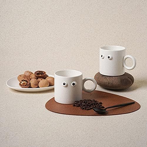 YUANFLQ Kahve çay bardağı ve altlık seti Porselen Modern Çay Fincanı Sadelik Kahvaltı Fincan Kokteyl için Uygun Karışık