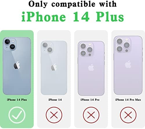 ıphone 14 Plus için Kılıf 6.7, iPhone 14 Plus Telefon Kılıfı Kadınlar için Glitter Kristal Yumuşak Bling Sevimli
