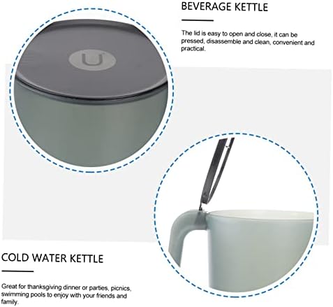Luxshıny 1 adet Cam Ölçüm kap seti Kapaklı Şeffaf Cam Şişeler Kapaklı Cam kap Buzdolabı için su sürahisi Plastik