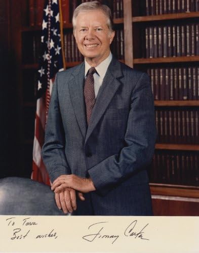 Jimmy Carter (Vintage, Yazılı) İmzalı 8X10 Fotoğraf