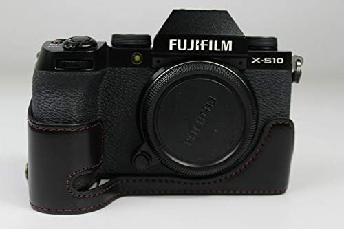 Fujifilm X-S10 Kamera, Fuji XS10 için PU Deri Yarım Kamera Kılıfı Çanta kılıfı