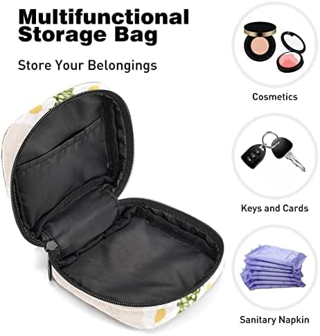 ORYUEKAN Sıhhi Peçete Saklama Çantası, Taşınabilir Kullanımlık Regl Pad Fermuarlı Çantalar, Kadın Kızlar için Tampon