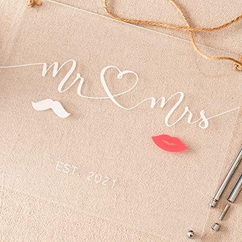 Calculs Mr & Mrs Masa Burcu Duvar Dekoru Nişan Resim Çerçevesi Ekranı, Yeni Nişanlanacak Gelin için Cam Pano Hediyeleri
