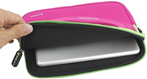 Evecase 7 ~ 8 inç Tablet Ultra-Taşınabilir Neopren Fermuar Taşıma Kol Çantası Çanta Aksesuar Cebi ile-Sıcak Pembe