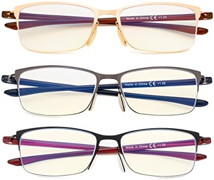 Eyekepper Bilgisayar gözlükleri-Mavi ışık filtresi Okuyucular-UV420 Koruma yarı jant okuma gözlüğü kadın