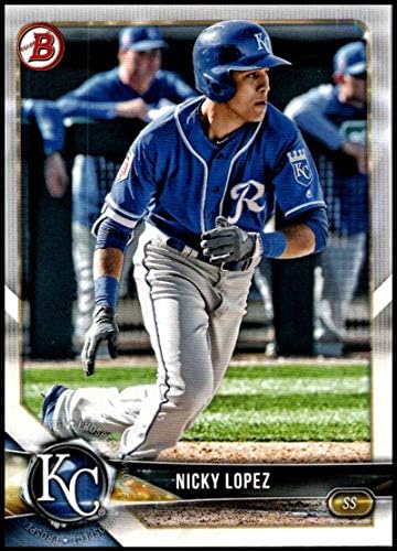 2018 Bowman Taslak BD-54 Nicky Lopez RC Çaylak Kansas City Royals MLB Beyzbol Ticaret Kartı