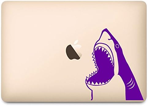 12 Dizüstü Bilgisayar için Su Çıkartmasından Atlayan Mor Köpekbalığı