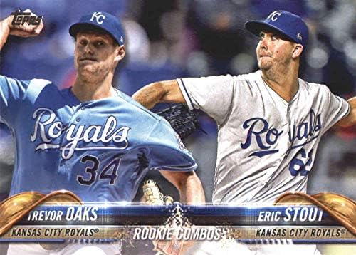 2018 Topps Güncellemesi ve Öne Çıkanlar Beyzbol Serisi US56 Trevor Oaks/Eric Stout RC Çaylak Kansas City Royals