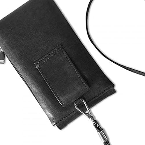 Domuz çiğ et gıda doku telefon cüzdan çanta asılı cep kılıfı siyah cep