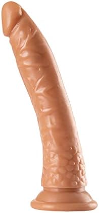 Gerçekçi Dildos Cilt Gibi Hissediyor, eller serbest oyun için vantuzlu 7.3 inç şeffaf yapay Penis, Vücut için güvenli
