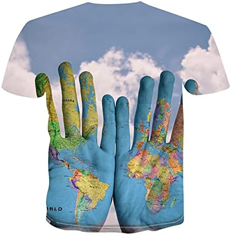 Erkek T Shirt erkek 3D Hayvan Baskı T-Shirt Yaz Kısa Kollu Yuvarlak Boyun Gömlek Moda Grafik Tee Tops