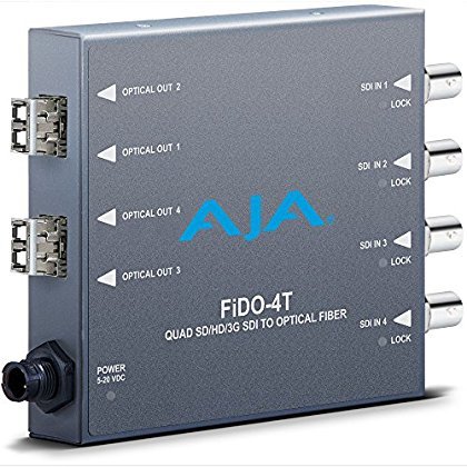 AJA FIDO 4 Kanallı 3G-sdı'dan lc'ye Fiber Optik Verici