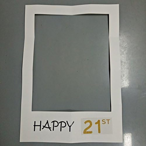 BESTOYARD Mutlu 21st kendi başına yap kağıdı Resim Çerçevesi Kesikler fotoğraf kabini Sahne Doğum Günü Partisi için