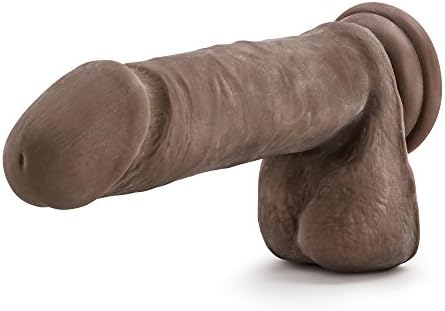 Uyumlu 9 Uzun Kalın Gerçekçi Yapay Penis Askısı (Kahverengi)