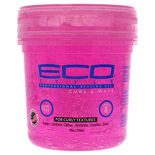 ECOCO Eco Style Saç Jeli-Kıvrılma ve Dalga - Kaşıntı Önleyici, Alkolsüz Formül-Açılı veya Sivriltilmiş Kenarlar için