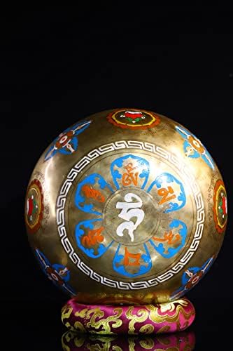10 Tibet Tapınak Koleksiyonu Eski Bronz Boyalı Atasözleri Altı Oğulları Yeşil Tara Buda Ses Kase Namaz Kase Şehir