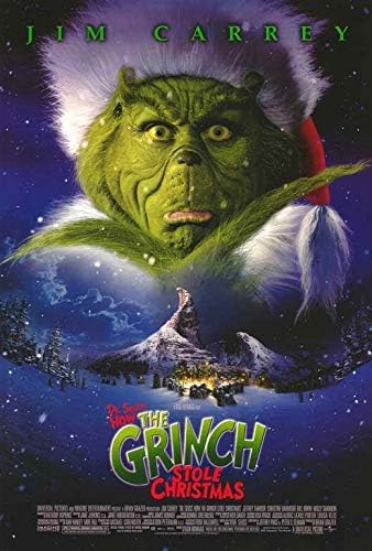 MariposaPrints 66412 Nasıl Grinch Çaldı Noel Film Jim Carrey Dekor Duvar 36x24 Poster Baskı