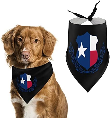 Texas Bayrağı Üçgen Pet Bandana Köpek Eşarp Fular Büyük Orta Küçük Köpekler Yavru Kedi Evcil Hayvanlar