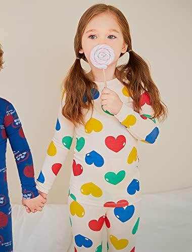 MOLLİMELLİ ARKADAŞLAR 2 T~15Y Noel Pijama Snug-fit Modal Pijama setleri Toddlers Çocuk Genç Kız Erkek Unisex pjs