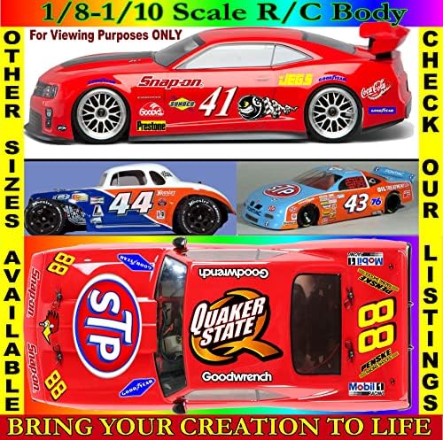 Temizle Vinil R / C Yarış Sponsoru Sticker Gang Levha İyi-1/8 - 1/10 Ölçekli Model çıkartma Levha R / C Lexan Vücut-R/c