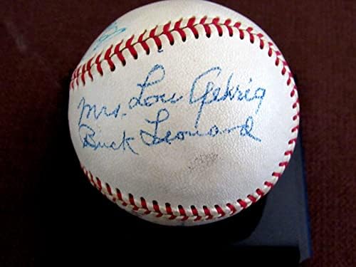Bayan Lou Gehrig Bill Terry Leonard Kerr Feller İmzalı Otomatik Erişim Beyzbol Jsa Loa İmzalı Beyzbol Topları