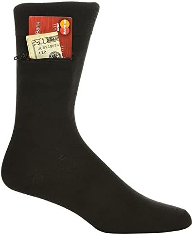 Cep Çorap Moda Elbise Çorap Erkekler ve Kadınlar için, Gizli Fermuar Güvenlik Para Depolama İş, Seyahat, Anahtarlar,
