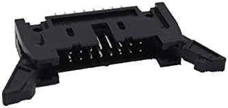 X-DREE Çift Satırlar 2.54 mm Pitch Aralığı 16 Pins Kilit Tipi Mandallama Düz IDC Pin Başlıkları Bağlayıcı 2 Adet(Çift
