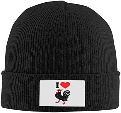 Ben Aşk Horoz Örgü Şapka Yetişkin Bere Şapka Açık Sıcak Sonbahar Kış Örme Şapka Temel Kafatası Kap