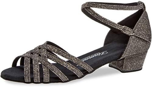 Diamant Bayan Dans Ayakkabıları 008-035-510-Brokar Bronz-Düzenli Kesim-1,1 Blok Topuk-Made in Germany-Özel Baskı