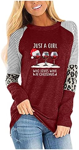 Bayan Batı Çirkin Noel Gömlek Komik grafikli tişört Noel Ren Geyiği Elk Baskılı Parti Festivali T-Shirt