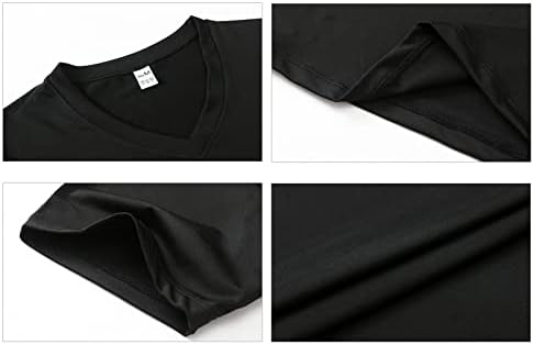 UNeedVog 3 paket erkek Sıkıştırma Gömlek V Yaka Kısa Kollu atletik tişört Açık Koşu Hızlı Kuru