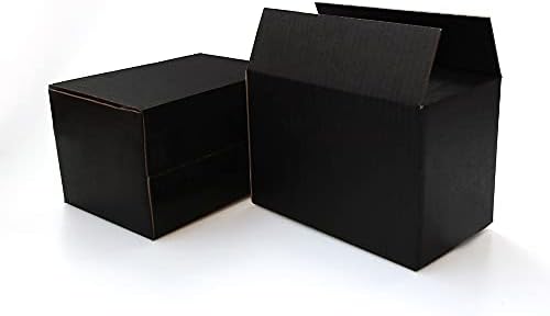 SHUKELE LPHZ914 5 adet/10 adet Siyah Karton 3 Katmanlı Oluklu Hediye Takı Ambalaj Kutusu Depolama Küçük Kutu Hediyeler
