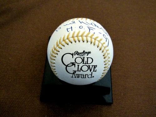 Phil Niekro Hof 97 Braves Yankee İmzalı Otomatik Altın Eldiven Ödülü Beyzbol Jsa Mücevher İmzalı MLB Eldivenleri
