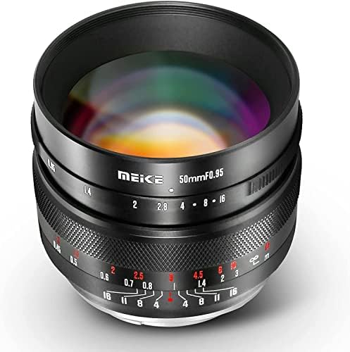 Meike 50mm f0. 95 Büyük Diyafram Manuel odak lensi ile Uyumlu Panasonic Lumix M43 MFT Dağı Dijital Aynasız Kameralar