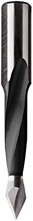 CMT 314.055.11 2 Flüt Dübel Matkap Delikleri, 7/32 İnç Çap, 10x26mm Şaft, Sağ Dönüş