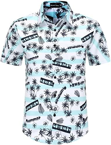 Nosırhoc havai gömleği Erkekler için Rahat Düğmeli Gömlek Plaj Gömlek Erkekler için havai gömleği s