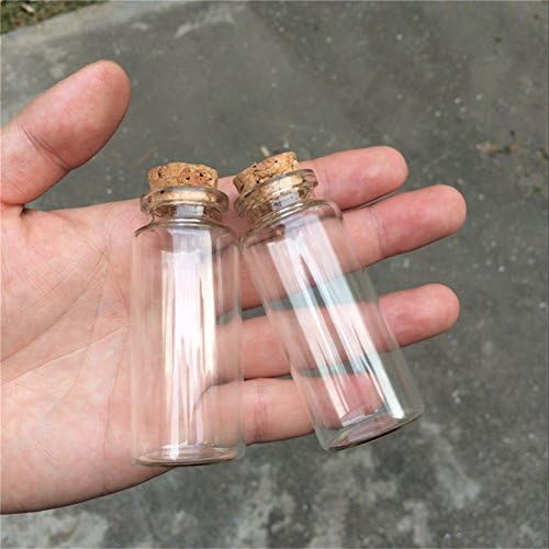 Boş Mini mantarlı şişe Tıpa 40ml Cam Kavanoz fikir Düğün için Küçük Dileğiyle Şişeler Toptan 50 adet (50, 40ml-30x80x17mm)