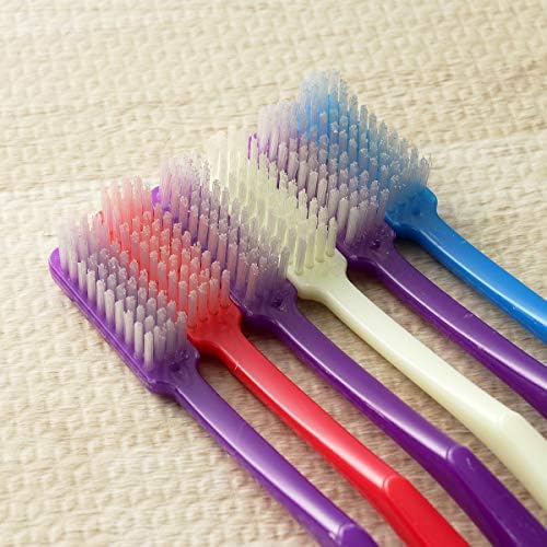 DOITOOL Hassas Diş Fırçaları 12 adet Pratik Manuel Diş Fırçası Sert Kıllar Diş Fırçası Yetişkin Diş Leke Temizleme