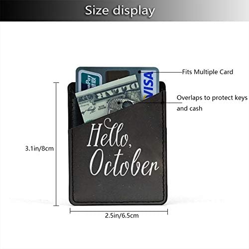 Merhaba Ekim 3 m yapıştırıcı çubuk-On Kımlık kredi kartı cüzdanı telefon kılıfı Kılıfı Kol Cep
