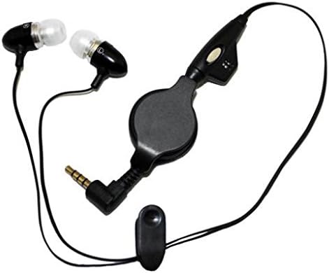 Geri çekilebilir Kulaklık Handsfree Kulaklık Mikrofon Metal Kulaklık Kulaklık kulak Kablolu [3.5 mm] [Siyah] ile